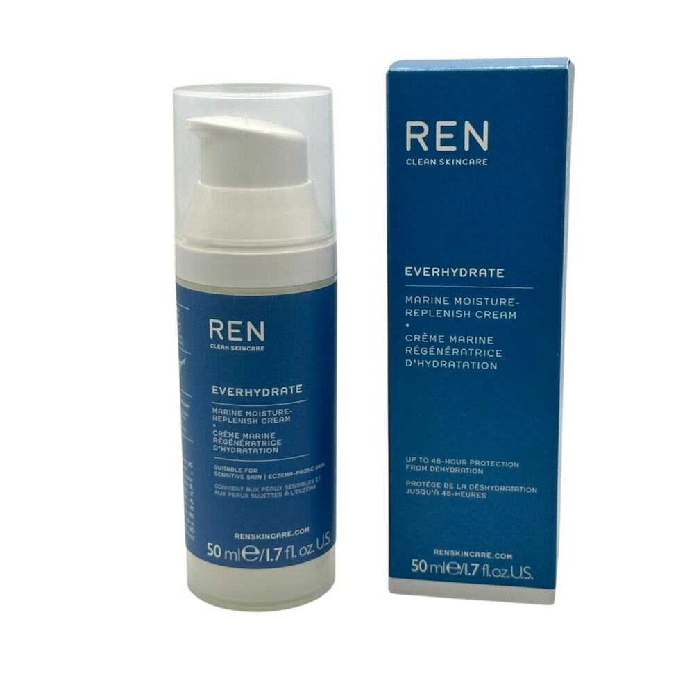 REN Everyhydrate Marine Moisture-Replenish Cream 1.7 Fl Oz NEW